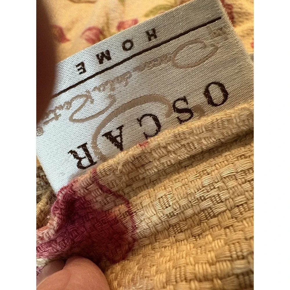OSCAR DE LA RENTA King bed ‎ Comforter Linen HTF